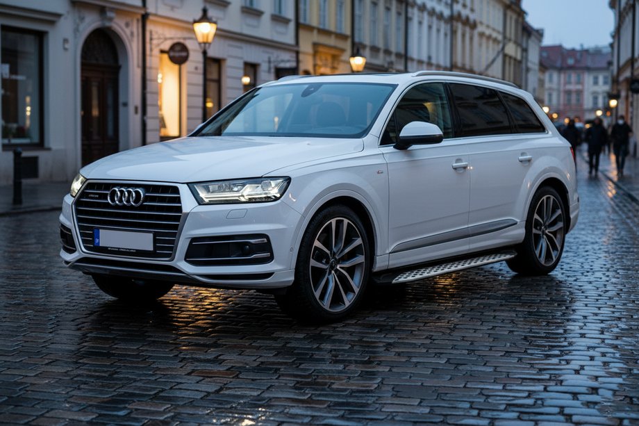 Audi Q7 2015–2026 Progi Boczné Shining V1 (2 szt., Aluminium) Image