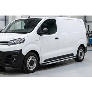 Progi Boczné Shining V1 (2 szt., Aluminium) Opel Vivaro 2019- zdjęcia 1