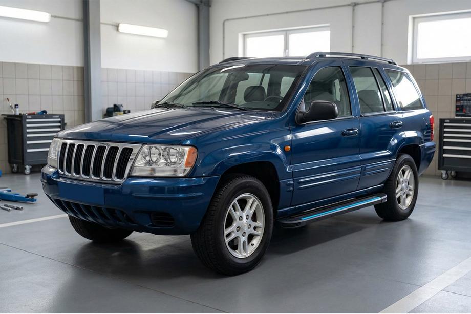 Jeep Grand Cherokee WJ 1999-2004 Progi Boczné Maya Blue (2 szt., Aluminium) Image