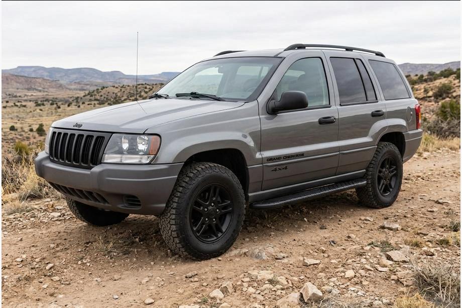 Jeep Grand Cherokee WJ 1999-2004 Progi Boczne Bosphore Black (2 szt., Aluminium) Image