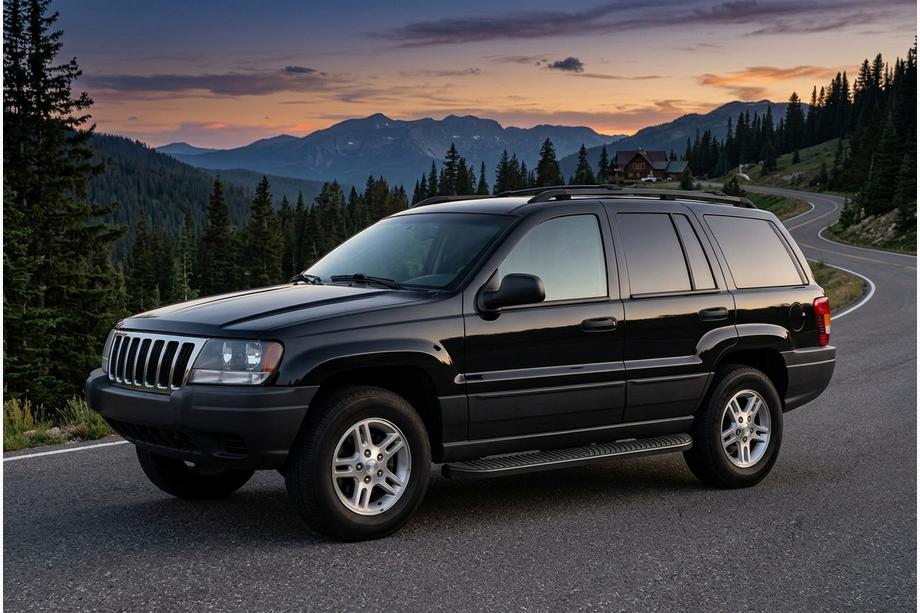 Jeep Grand Cherokee WJ 1999-2004 Progi Boczné Tayga Black (2 szt., Aluminium) Image
