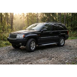 Progi boczne Allmond Grey (2 szt., aluminium) Jeep Grand Cherokee WJ 1999-2004 zdjęcia 1