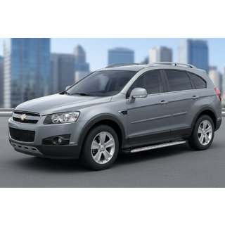 Progi Boczné Shining V1 (2 szt., Aluminium) Chevrolet Captiva 2006-2019 zdjęcia 1
