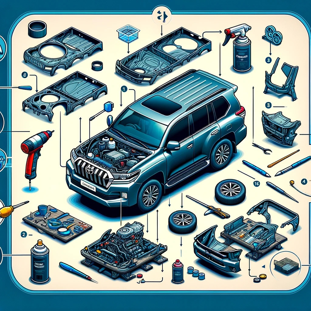 Uproszczenie procesu instalacji zestawu nadwozia w Toyocie Land Cruiser 200