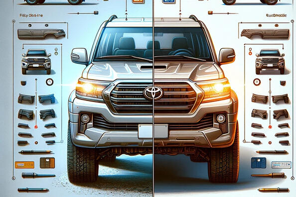Oryginalne i replikowane zestawy karoserii do Toyoty Land Cruiser 200: co jest lepsze?