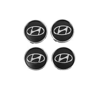 Czarne dekielki na felgi hyun60tur-bl (59mm na 55mm, 4 szt) zdjęcia 3