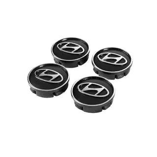 Czarne dekielki na felgi hyun60tur-bl (59mm na 55mm, 4 szt) zdjęcia 2