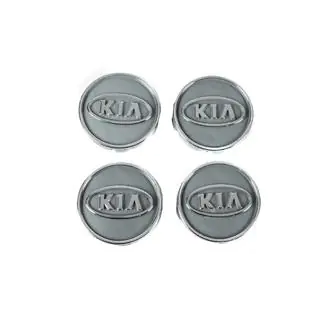 Dekielki na felgi szare kia60tur-sir (59mm na 55mm, 4 szt) zdjęcia 2