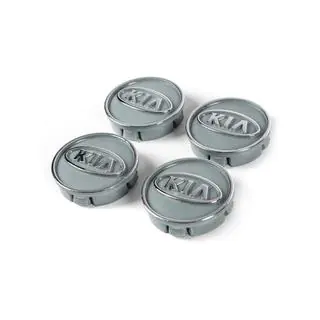 Dekielki na felgi szare kia60tur-sir (59mm na 55mm, 4 szt) zdjęcia 1