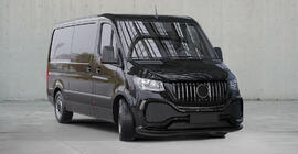 Mercedes Sprinter W907/W910 2018- Przedni zderzak z kratką ABS (zagruntowany do malowania) zdjęcia 6