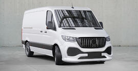 Mercedes Sprinter W907/W910 2018- Przedni zderzak z kratką ABS (zagruntowany do malowania) zdjęcia 7