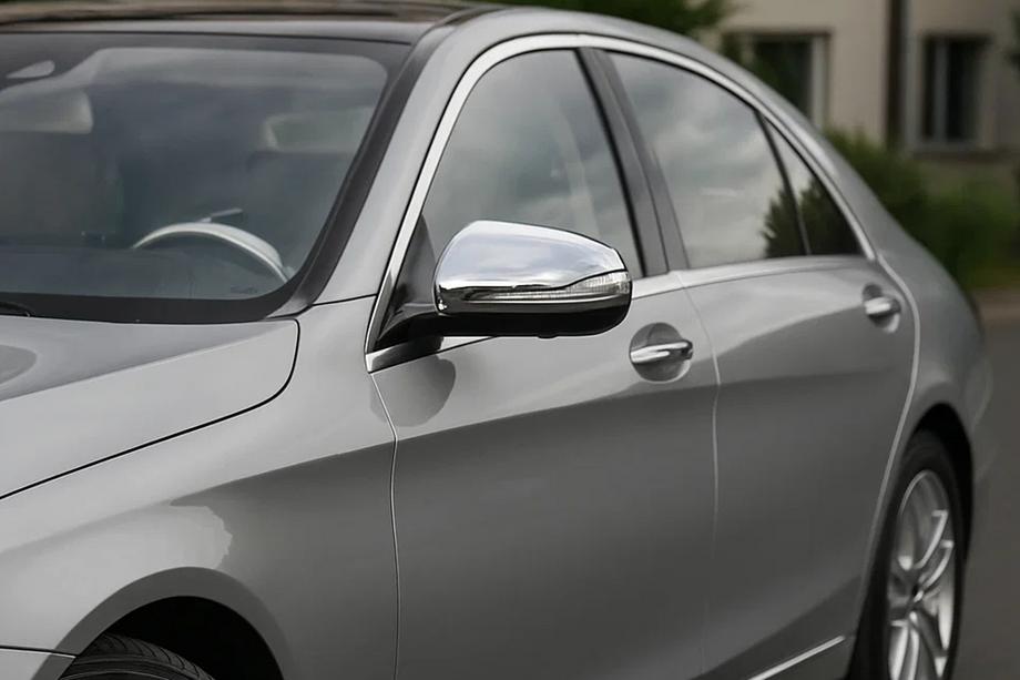 Mercedes S-class W222 2013-2022 Nakładki na Lusterka (2 szt, Stal Nierdzewna) Image
