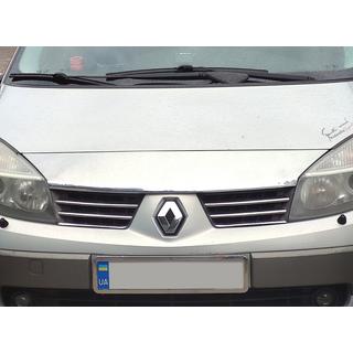 Nakładki na grill (4 szt, stal nierdzewna) Renault Scenic/Grand 2003-2009 zdjęcia 1