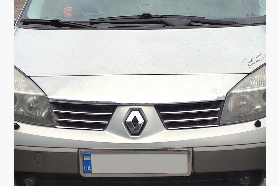 Renault Scenic/Grand 2003-2009 Nakładki na grill (4 szt, stal nierdzewna) Image