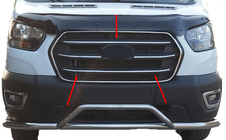 Ford Transit 2014- Nakładki na grill (4 szt, stal nierdzewna) zdjęcia 1
