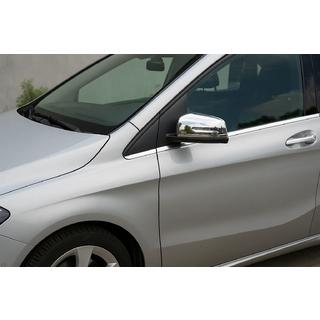 Nakładki na Lusterka (2 szt, Stal Nierdzewna) Mercedes B-class W246 2011-2018 zdjęcia 1