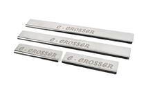Citroen C-Crosser 2007-2013 Nakładki na Progi (4 szt, Stal Nierdzewna) zdjęcia 4