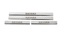 Nissan Navara 2006-2015 Nakładki na Progi (4 szt, Stal Nierdzewna) zdjęcia 1