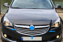 Opel Insignia 2008-2017 Chromowane Nakładki na Grill (2014-2017, Stal Nierdzewna) zdjęcia 3