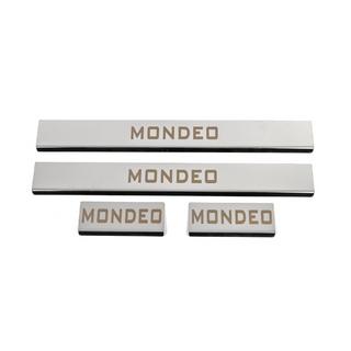 Nakładki progowe (4 szt, stal nierdzewna) Ford Mondeo 2014-2022 zdjęcia 1