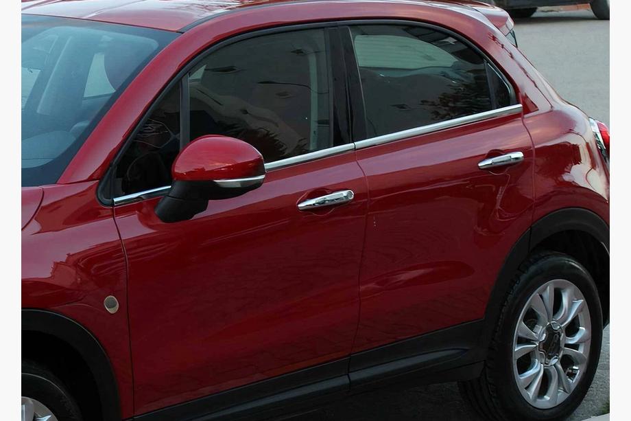 Fiat 500X 2014-2024 Listwy okienne stal nierdzewna (4 szt.) Image