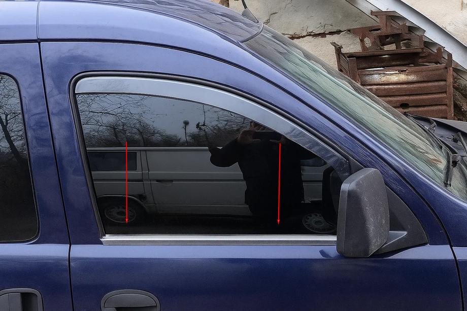 Opel Combo 2002–2012 Listwy okienne ze stali nierdzewnej (2 szt.) Image