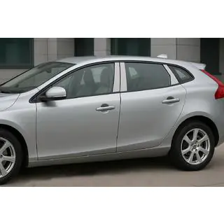 Nakładki na słupki drzwi ze stali nierdzewnej Volvo V40 2012- zdjęcia 1