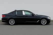 BMW Seria 5 G30/G31 2017–2023 Nakładki na słupki drzwi ze stali nierdzewnej (6 szt.) zdjęcia 1