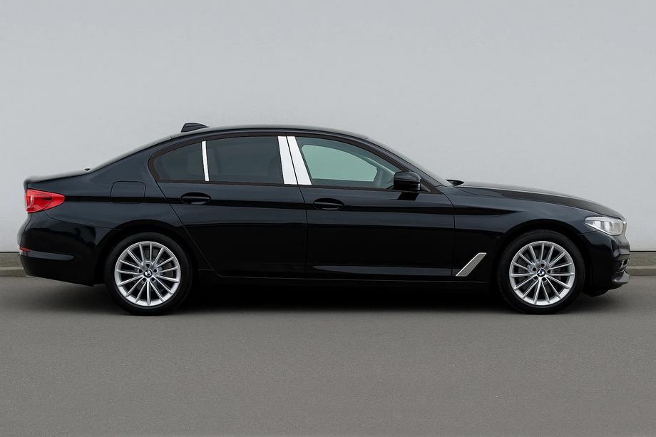 BMW Seria 5 G30/G31 2017–2023 Nakładki na słupki drzwi ze stali nierdzewnej (6 szt.) Image