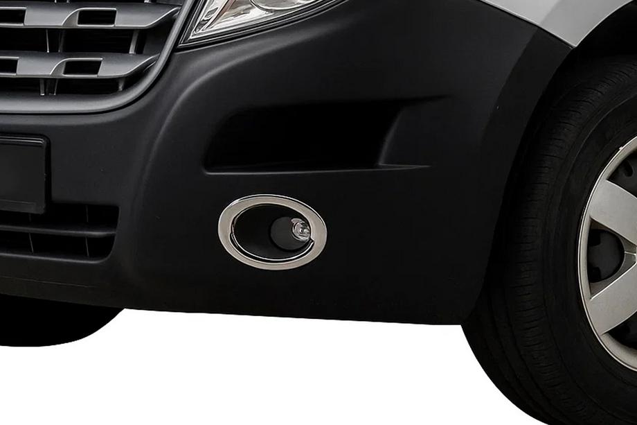 Opel Movano 2010-2021 Nakładki na światła przeciwmgielne Carmos (2 szt., stal nierdzewna) Image