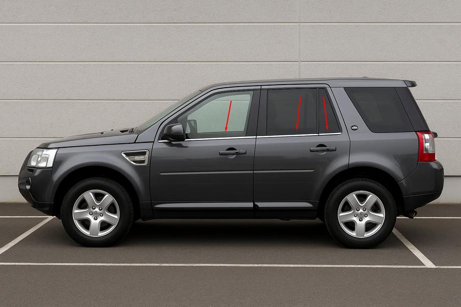 Land Rover Freelander II 2006–2014 Listwy ozdobne okien nierdzewne (6 szt.) Image