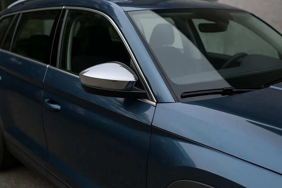 Skoda Kodiaq 2016-2023 Nakładki na Lusterka (2 szt, Stal Nierdzewna) Carmos Image