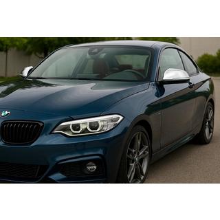 Nakładki na Lusterka (2 szt, Stal Nierdzewna) Carmos BMW 2 Series F22/F23 2014-2021 zdjęcia 3