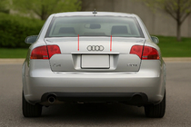 Audi A4 B7 2004-2008 Listwa nad tablicą rejestracyjną (Carmos stal nierdzewna) V-2 zdjęcia 1