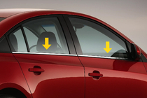 Renault Symbol 1999-2008 Zewnetrzne Listwy Ozdobne Szyb Stal Nierdzewna (Sedan, 4 szt) zdjęcia 1