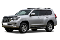 Toyota Land Cruiser Prado 150 2009-2023 Deflektory szyb z chromowaną listwą Niken Luxury (6 szt.) zdjęcia 1
