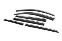 Toyota Land Cruiser Prado 150 2009-2023 Deflektory szyb z chromowaną listwą Niken Luxury (6 szt.) zdjęcia 3