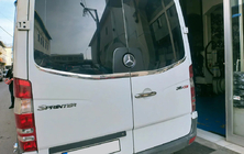 Mercedes Sprinter W906 2006–2018 Listwa tylnej szyby Carmos (2 szt, stal nierdzewna) zdjęcia 3