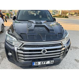 Nakładka na maskę (ABS) SsangYong Musso ІІ 2018- zdjęcia 2