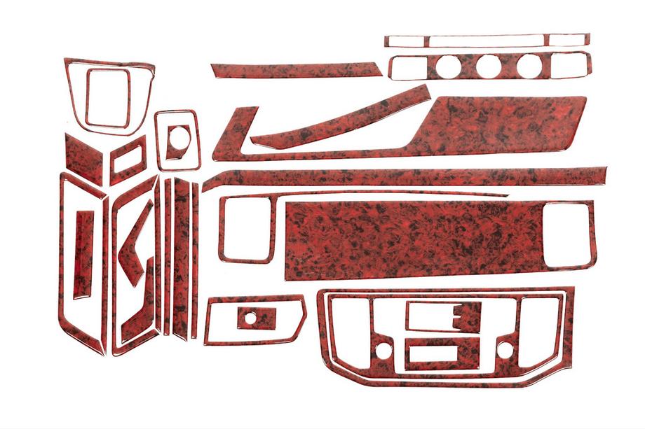 Volkswagen Crafter 2016- Zestaw wykończeń deski rozdzielczej (30 elementów) Drewno Image