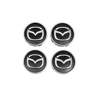 Czarne dekielki na felgi maz5955tur-bl (59mm na 55mm, 4 szt) zdjęcia 1