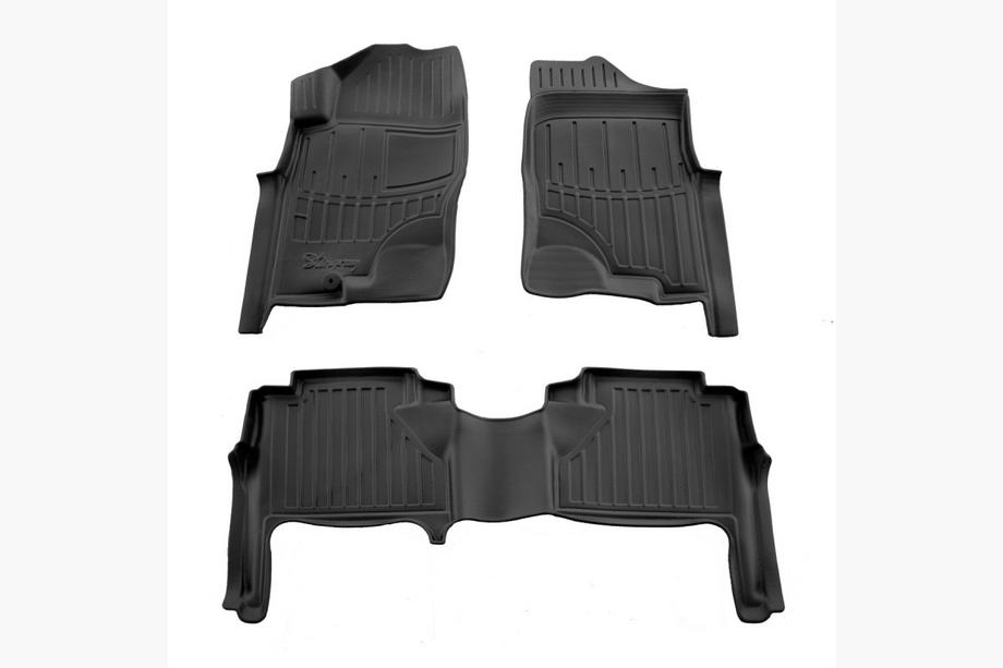 Nissan Navara 2006-2015 Dywaniki Stingray 3D (5 szt, Poliuretan) Image