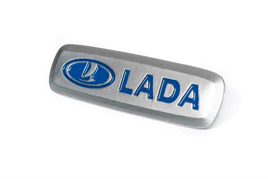 Lada Emblemat aluminiowy do dywaników (1 szt) Zdjęcia 2