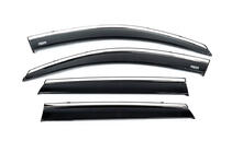 Kia Sorento II XM 2009-2014 Deflektory szyb z listwą chromowaną (4 szt, Niken) zdjęcia 4