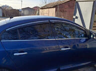 Renault Fluence 2009-2016 Deflektory szyb z listwą chromowaną (4 szt, Niken) zdjęcia 6