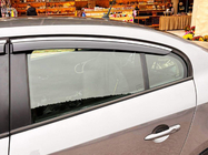 Renault Fluence 2009-2016 Deflektory szyb z listwą chromowaną (4 szt, Niken) zdjęcia 11