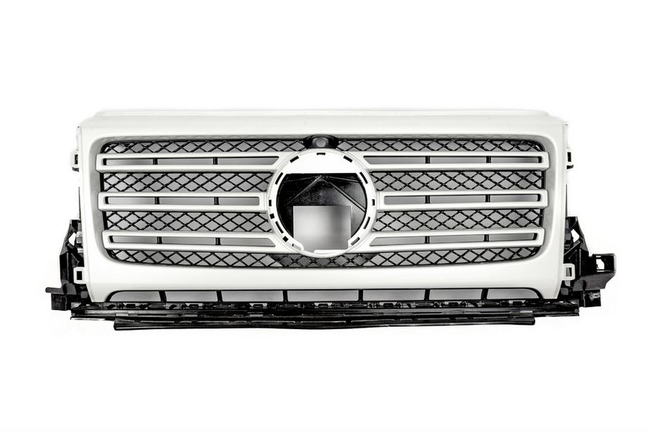 Mercedes G class W463 2018-2024 Atrapa chłodnicy (Biała, Oryginał) Image