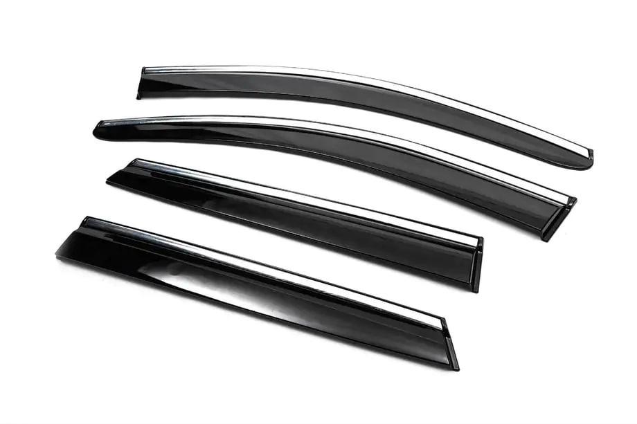 Nissan Qashqai 2014-2021 Wyprzedaż Chromowane Deflektory Szyb (4 szt., Sunplex Chrome) Zdjęcia 2