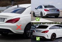 Mercedes CLA C117 2013-2019 Chlapacze Premium do CLA45 (4 szt.) zdjęcia 2