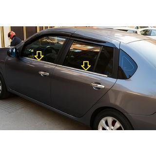 Zewnetrzne Ozdobne Listwy Szyb Stal Nierdzewna (4 szt) Renault Symbol 2008-2013 zdjęcia 1